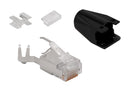 STEWART CONNECTOR SS-39200-109 Modular Connector, RJ45 Plug, 1 x 1 (Port), 8P8C, Cat6, Cat6a, IP20, Cable Mount