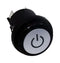 E-SWITCH PB66EE2CR6N Industrial Pushbutton Switch, w/Power Symbol, PB66 Series, 0.984 ", DPDT, Off-On, Round, Natural