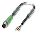 PHOENIX CONTACT SAC-3P-M 8MS/1,5-PUR Sensor Cable, PUR, M8 Plug, Free End, 3 Positions, 1.5 m, 4.9 ft 1681664, GTIN UPC EAN: 4017918158323