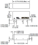 Murata Power Solutions MEV3S1205SC MEV3S1205SC Isolated Through Hole DC/DC Converter 3kV Isolation ITE 1:1 3 W 1 Output 5 V 600 mA