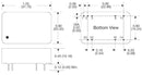 XP POWER JTF1224S3V3 Isolated Through Hole DC/DC Converter, 4:1 Input, ITE, 4:1, 12 W, 1 Output, 3.3 V, 3.5 A