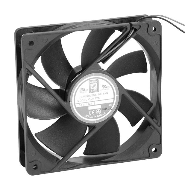 Orion Fans OD1225-24HB OD1225-24HB DC Axial Fan 24 V Square 120 mm 25.4 Ball Bearing 89 CFM