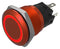 EAO 82-5751.1114 Vandal Resistant Switch, 82 Series, 19 mm, SPDT, Momentary, Round Flat Flush, Red