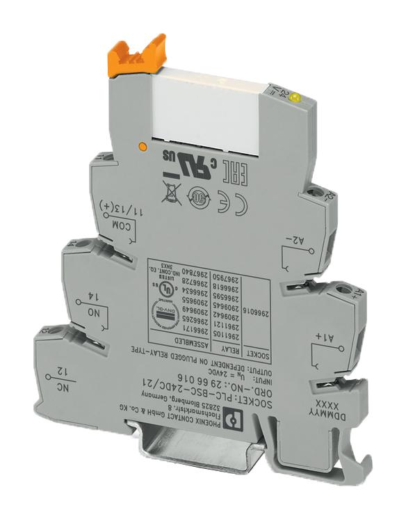 PHOENIX CONTACT 2966171 General Purpose Relay, PLC Series, Interface, Non Latching, SPDT, 24 VDC, 6 A GTIN UPC EAN: 4017918130732 PLC-RSC- 24DC/21