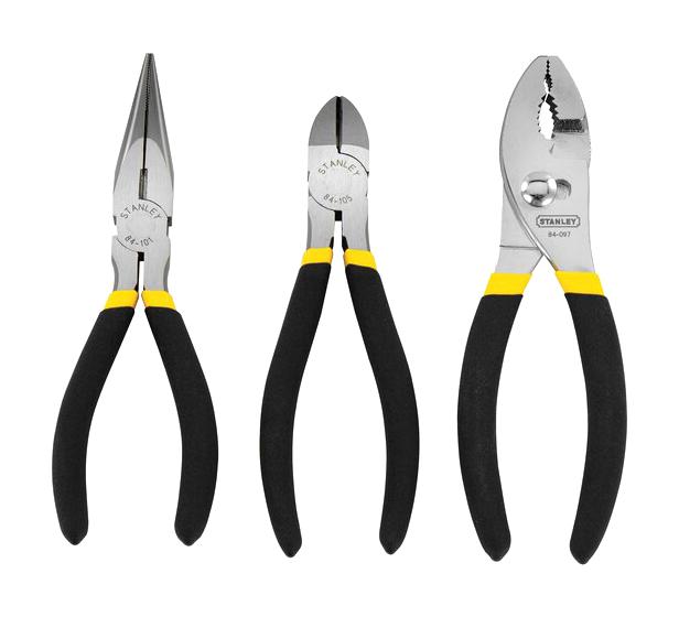 Stanley 0-84-114 0-84-114 Three Piece Basic Plier SET