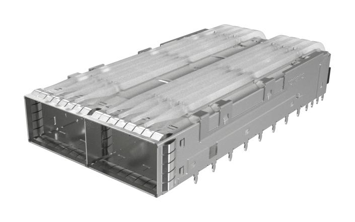 Amphenol Communications Solutions UE62C2624021E1 UE62C2624021E1 Cage Qsfp 1 x 2 (Ganged) Without Heat Sink With Light Pipe Press-Fit New