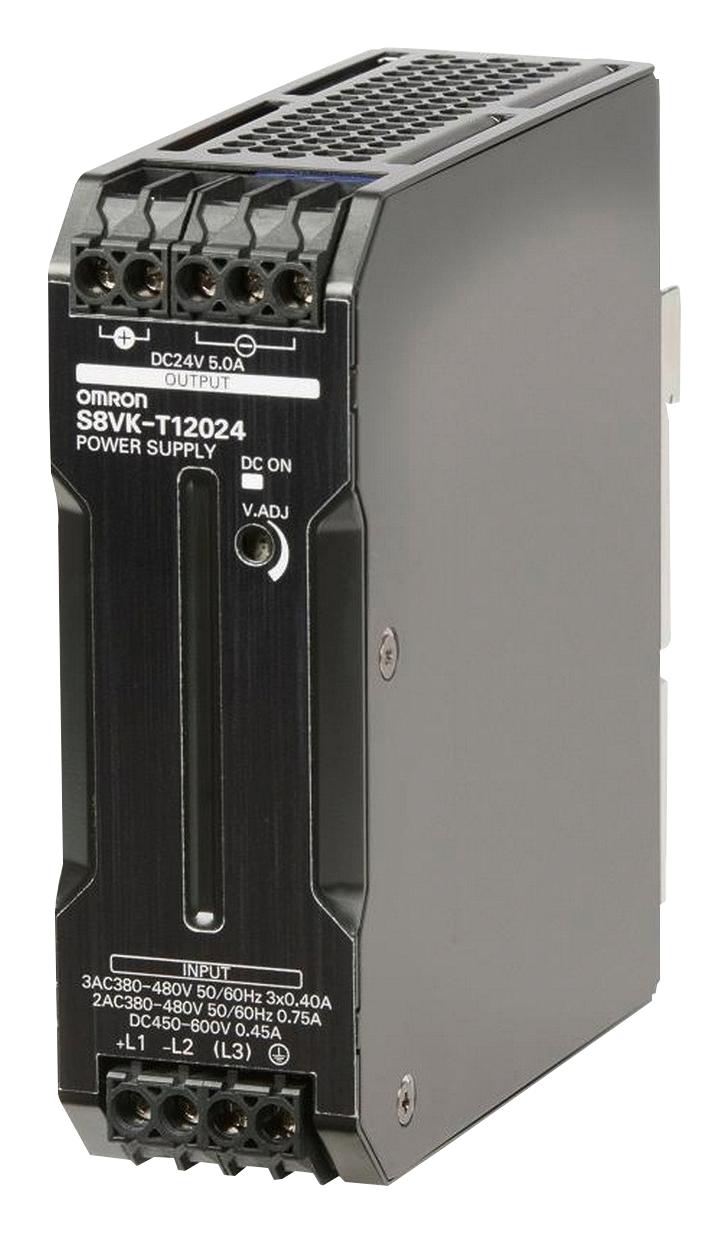 Omron S8VK-T12024 S8VK-T12024 AC/DC DIN Rail Power Supply (PSU) ITE 1 Output 120 W 24 VDC 5 A