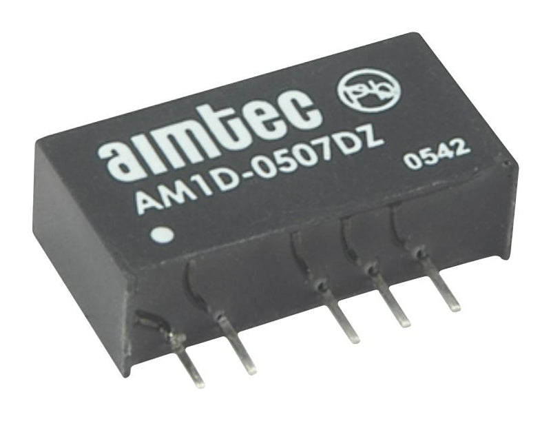 AIMTEC AM1D-0505SH60Z Isolated Through Hole DC/DC Converter, ITE, 1 W, 1 Output, 5 V, 200 mA