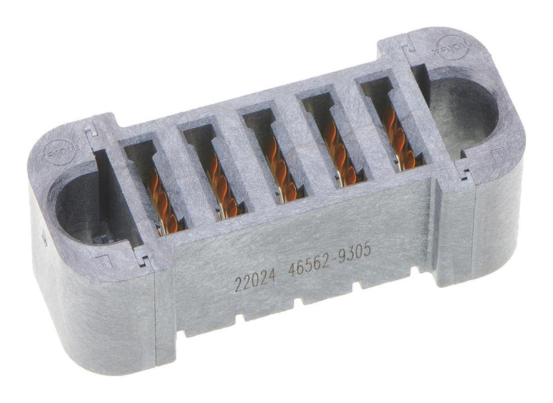 Molex 46562-9305 46562-9305 Rectangular Power Connector 5 Contacts Extreme Ten60Power 46562 Series PCB Mount Press Fit New