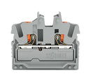 WAGO 2252-321 DIN Rail Mount Terminal Block, 2 Ways, 22 AWG, 12 AWG, 2.5 mm&sup2;, Push In, 24 A GTIN UPC EAN: 4066966147100