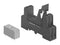 SCHRACK - TE CONNECTIVITY RT28516.. RELAY HOLD DOWN CLIP, SOCKET