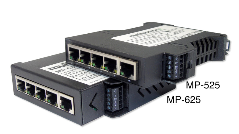 Multicomp PRO MP-525 MP-525 Switch 5 Ports Industrial Unmanaged PoE Fast Ethernet DIN Rail RJ45 x 10Mbps 100Mbps New