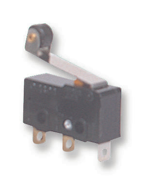 Omron Electronic Components SS-01GL2T SS-01GL2T Microswitch Subminiature Hinge Roller Lever Spdt Quick Connect Solder 100 mA 30 VDC