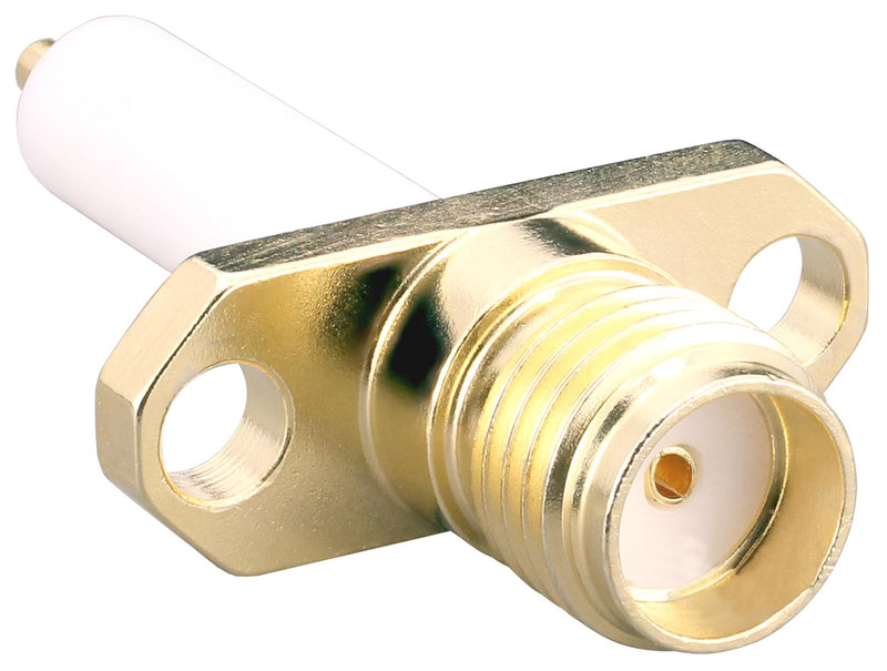 LINX - TE CONNECTIVITY CONSMA018-15-G RF / Coaxial Connector, SMA Coaxial, Straight Flanged Jack, Solder, 50 ohm, Beryllium Copper