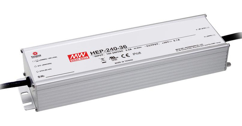 MEAN WELL HEP-240-54A AC/DC Enclosed Power Supply (PSU), ITE, 1 Outputs, 240.3 W, 54 VDC, 4.45 A