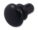 ESSENTRA COMPONENTS SR 3035B Rivet, Snap, Black, Nylon, 3.2 mm Hole Dia, 1 mm - 2 mm Grip, 6.4 mm Dia, 1.6 mm Depth