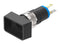 EAO 18-147.035 Pushbutton Switch, 18 Series, 8 mm, SPST-NO, Momentary, Rectangular Raised