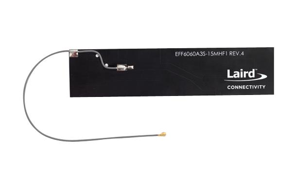 LAIRD CONNECTIVITY EFF6060A3S-20MHF1 Antenna, Adhesive, Linear Vertical, PCB, 600 MHz - 6 GHz, 6.9 dBi, 50 ohm, 5W