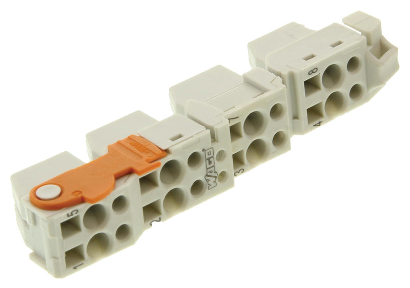 Wago 753-110 753-110 Pluggable Terminal Block 1 Ways 28AWG to 14AWG 2.5 mm&Acirc;&sup2; Clamp 10 A New