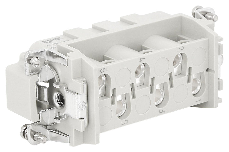 Multicomp PRO MP009625 MP009625 Heavy Duty Connector MP-HSB Inserts Insert 6+PE Contacts 16B Plug Screw Pin