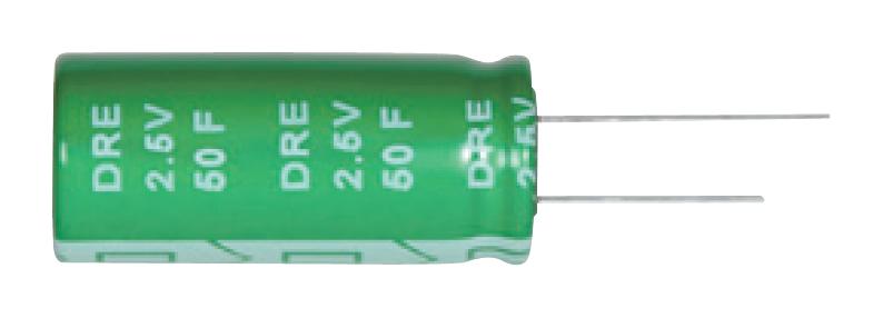 Samxon DRE506S0EL40RRDAP DRE506S0EL40RRDAP Supercapacitor 50 F 2.5 V PC Pin -20% +50% 7.5 mm 1000 Hours @ 60&deg;C