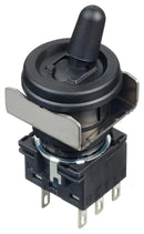 Idec LB6T-2T6 LB6T-2T6 Toggle Switch Flush Silhouette On-Off Dpdt Non Illuminated LB Panel Mount 5 A