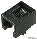 MOLEX 95501-6649 Modular Connector, Modular Jack, 1 x 1 (Port), 6P4C, Cat3, Surface Mount