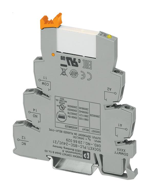 PHOENIX CONTACT 2966197 General Purpose Relay, PLC Series, Interface, Non Latching, SPDT, 120 VAC, 6 A GTIN UPC EAN: 4017918130718 PLC-RSC-120UC/21