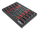 WIHA 53180 SCREWDRIVER TRAY SET, CUSHION GRIP, 10PC