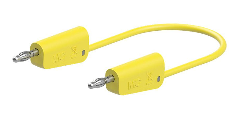 Staubli 64.1034-05024 64.1034-05024 Banana Test Lead 30 VAC 4mm Stackable Plug 19.69 " 500 mm