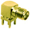 LINX - TE CONNECTIVITY CONSMA002-G RF / Coaxial Connector, SMA Coaxial, Right Angle Jack, Through Hole Right Angle, 50 ohm