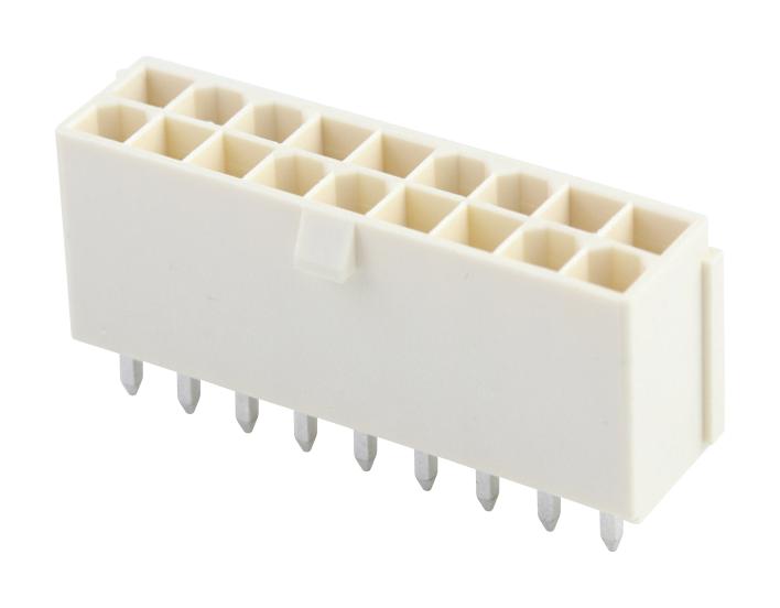 MOLEX 87427-1842 Pin Header, Power, Wire-to-Board, 4.2 mm, 2 Rows, 18 Contacts, Through Hole Straight