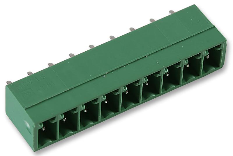 PHOENIX CONTACT 1803497 Terminal Block, Vertical, Header, 3.81 mm, 9 Ways, 8 A, 160 V, Through Hole Vertical MCV 1,5/ 9-G-3,81, GTIN UPC EAN: 4017918045807