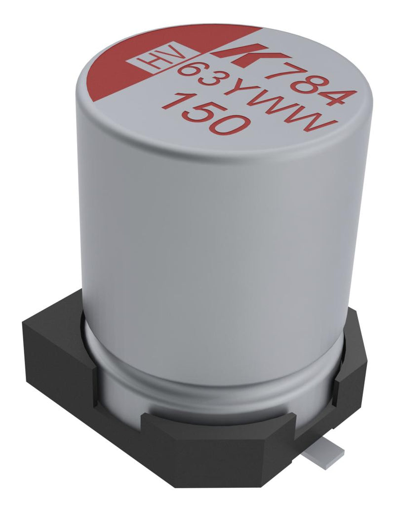 KEMET A784MS477M1ELAS018 Hybrid Aluminium Electrolytic Capacitor, 470 &micro;F, &plusmn; 20%, 25 V, Radial Can - SMD, 0.018 ohm