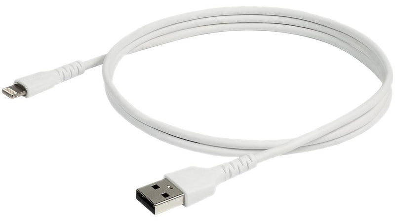 STARTECH RUSBLTMM2M USB Cable, Type A Plug to Lightning Plug, 2 m, 6.6 ft, USB 2.0, White GTIN UPC EAN: 0065030878418