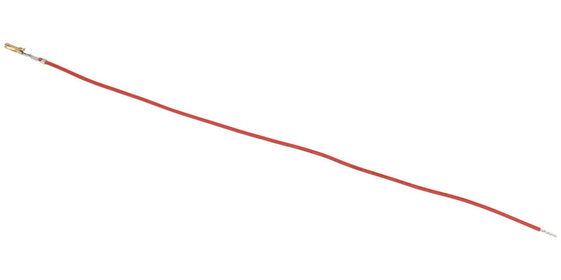 MOLEX 219681-2203 Cable Assembly, 28AWG, SL Crimp Terminal Socket to Free End, 8.9 ", 225 mm, SL 219681 Series, Red