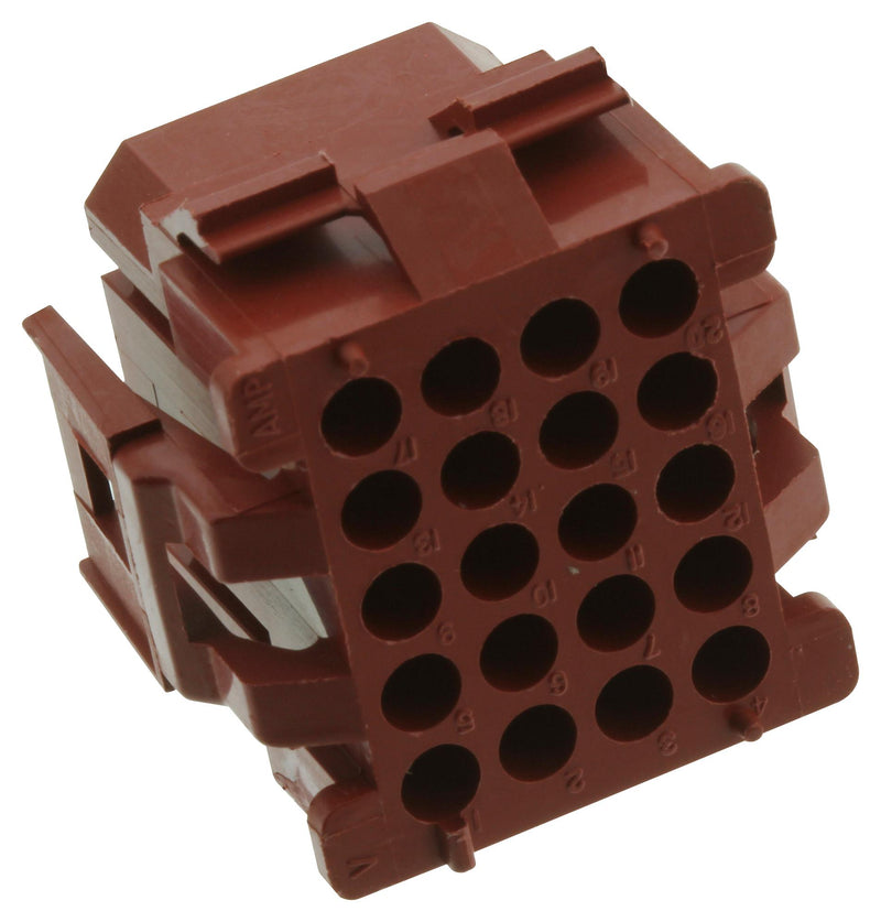 AMP - TE Connectivity 1-640524-0 1-640524-0 Connector Housing MR Plug 20 Ways 4.2 mm Miniature Rectangular Connectors