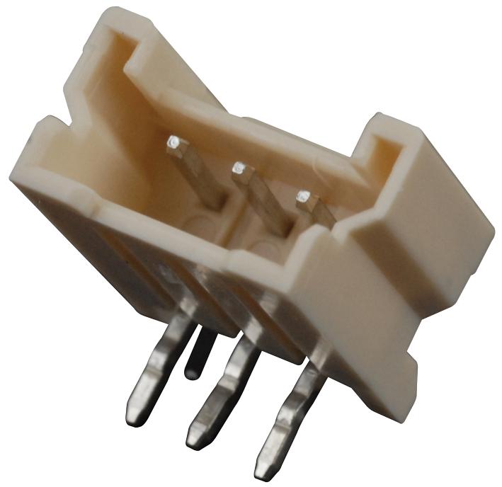 MOLEX 35363-0360 Pin Header, Wire-to-Board, 2 mm, 1 Rows, 3 Contacts, Through Hole Right Angle