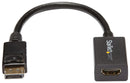 STARTECH DP2HDMI2 Audio / Video Cable Assembly, DisplayPort Plug, HDMI Socket, 8.3 ", 210.82 mm, Black GTIN UPC EAN: 0065030836876