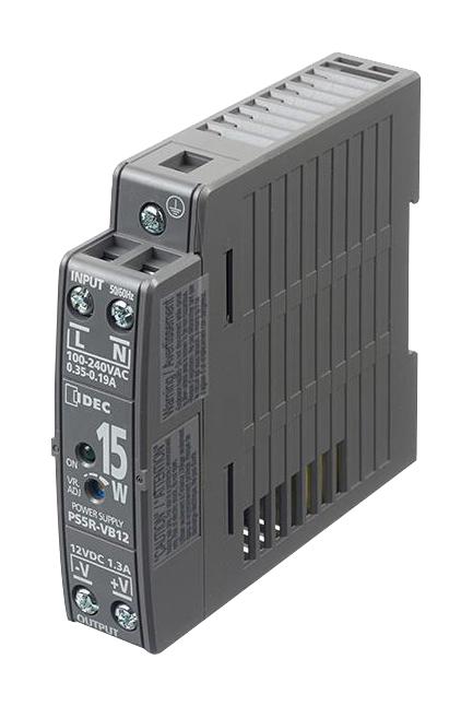 Idec PS5R-VB12 PS5R-VB12 AC/DC DIN Rail Power Supply (PSU) ITE 1 Output 15 W 12 VDC 1.3 A