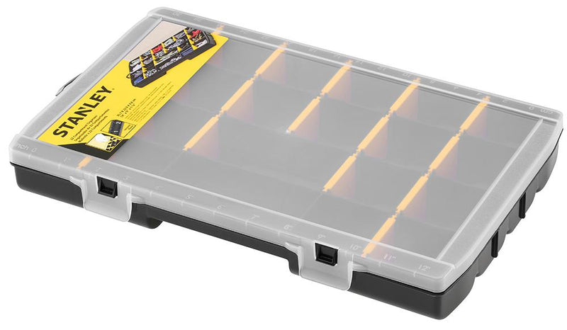 STANLEY STST81681-1 Storage Box, 14 Inch, 22 Compartments, Polypropylene, General Purpose Storage, 355x230x45mm GTIN UPC EAN: 3253561816819