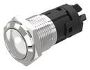 EAO 82-4572.2000 Vandal Resistant Switch, 82 Series, 16 mm, SPDT, Maintained, Round Convex Flush, Natural