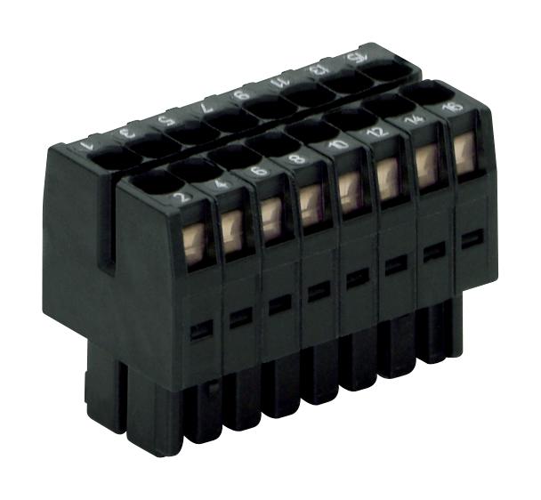 Wago 713-1108 713-1108 Pluggable Terminal Block 3.5 mm 16 Ways 28AWG to 16AWG 1.5 mm&Acirc;&sup2; Clamp 10 A