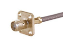 HUBER+SUHNER 25_SMA-50-2-5/111_NE 25_SMA-50-2-5/111_NE RF / Coaxial Connector SMA Straight Flanged Jack Solder Crimp 50 ohm