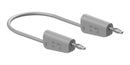 Staubli 64.1030-20028 64.1030-20028 Banana Test Lead 30 VAC 4mm Stackable Plug 78.74 " 2 m Grey