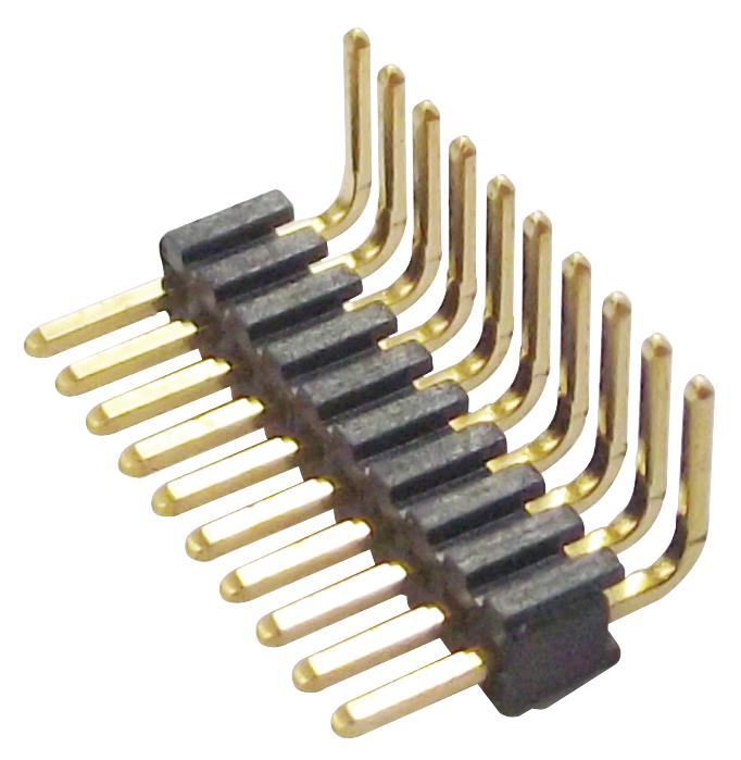 SAMTEC TMS-105-03-L-S-RA Pin Header, Board-to-Board, 1.27 mm, 1 Rows, 5 Contacts, Through Hole Right Angle, TMS