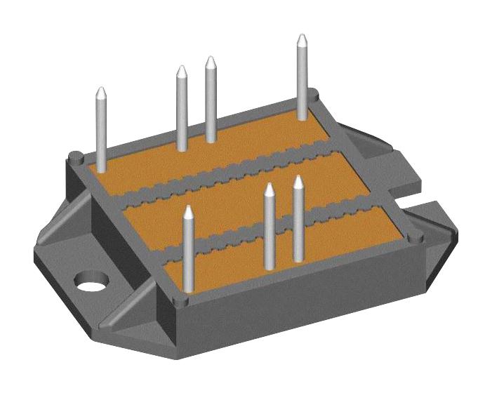 LITTELFUSE VUO98-12NO7 Diode Module, Rectifier, 1.2 kV, 105 A, 1.48 V, Bridge, ECO-PAC2, 7 Pins