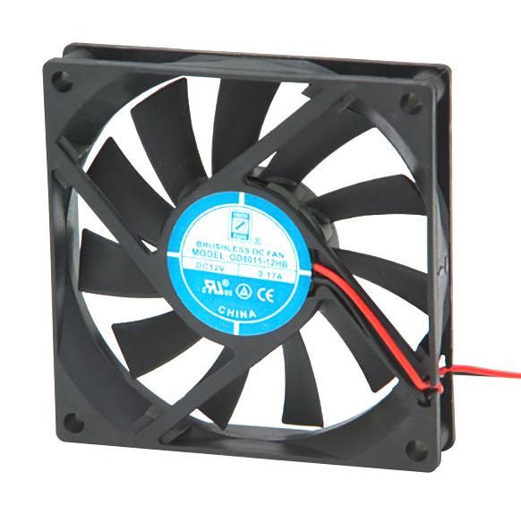 Orion Fans OD8015-24MB OD8015-24MB DC Axial Fan 24 V Square 80 mm 15 Ball Bearing 23 CFM New