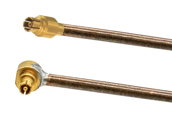 JOHNSON - CINCH CONNECTIVITY 415-0531-MM200 RF / Coaxial Cable Assembly, SMPM Jack to 90&deg; SMPM Jack, 0.047" Semi Rigid, 7.9 ", 200 mm