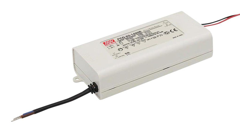 Mean Well PCD-60-1400B PCD-60-1400B LED Driver Lighting 60.2 W 43 V 1.4 A Constant Current 180 VAC New